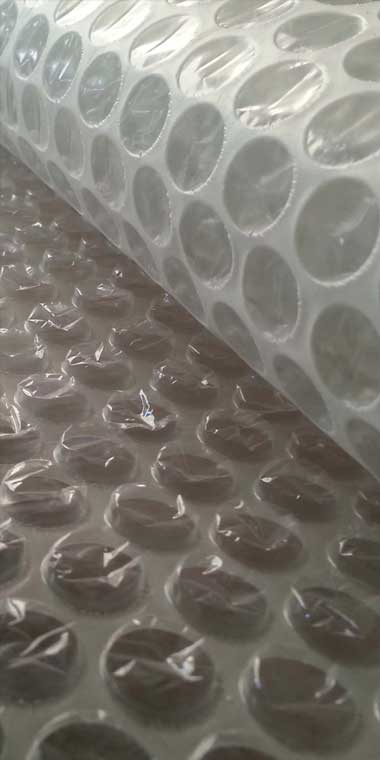 Personalización de tamaños de plástico burbuja para cada cliente
