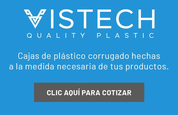 Hojas de plástico corrugado en variación de colores fabricados en Vistech